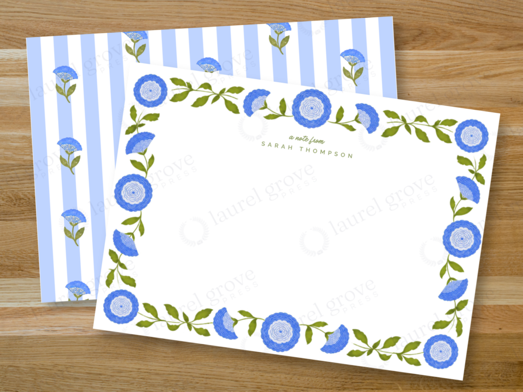 Ruffled Blooms Notecards