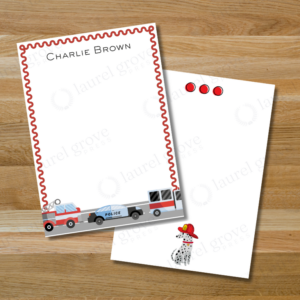 Emergency Vehicles Notecards - Image 1
