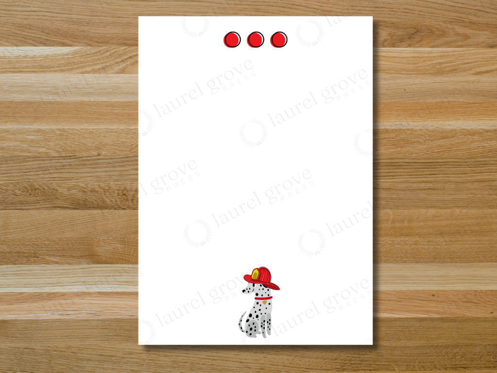 Emergency Vehicles Notecards